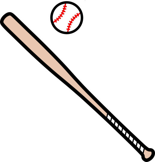 Free SVG Files for Cricut Layered Baseball & Bat SVG